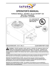 Saturn 230 Operator's Manual