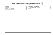 Pontiac 2005 Vibe User Manual