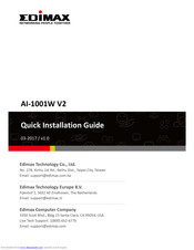 Edimax AI-1001W Quick Installation Manual