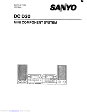 Sanyo DC D30 Instruction Manual