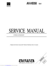 Aiwa AV-HD50 Service Manual