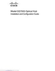 Cisco GS7000 Installation And Configuration Manual