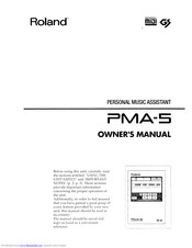 Roland PMA-5 Owner's Manual