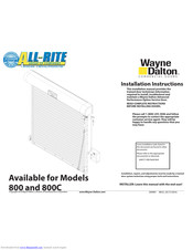 Wayne-Dalton 800 Installation Instructions Manual
