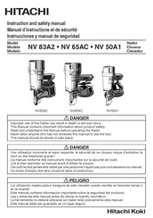 Hitachi NV 50A1 Instruction And Safety Manual