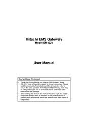 Hitachi EM-G21 User Manual