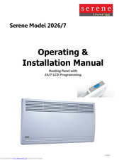 Serene S2027 Operating & Installation Manual