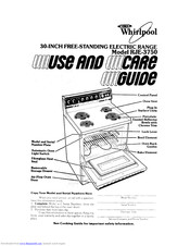 Whirlpool RJE-3750 Use And Care Manual