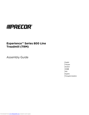 Precor Experience 800 Assembly Manual