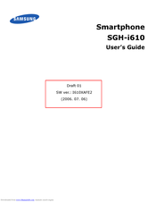 Samsung SGH-i610 User Manual