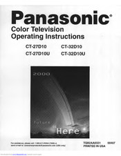 Panasonic CT-27D10U Operating	 Instruction