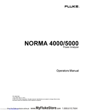 Fluke NORMA 4000 Operators Operator's Manual