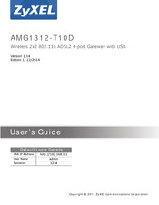 ZyXEL Communications AMG1312-T10D User Manual