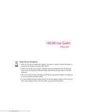 LG KE260 User Manual