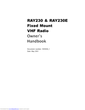 Raymarine RAY230E Owner's Handbook Manual