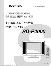 Toshiba SD-P4000 Service Manual