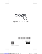 Alcatel U5 Quick Start Manual