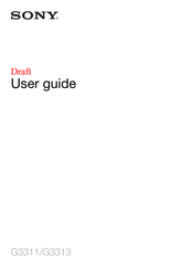 Sony G3311 User Manual