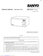 Sanyo EM 710 FS Service Manual