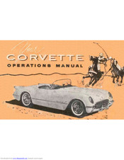 Chevrolet Corvette 1953 Operation Manual