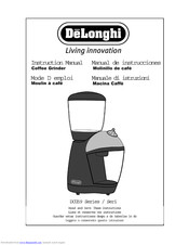 DèLonghi DCG59 Series Instruction Manual