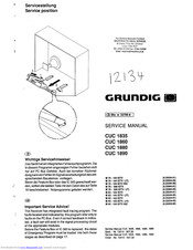 Grundig 9.25559-01 Service Manual