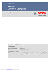 Bosch BNO055 User Manual
