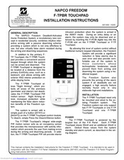 NAPCO F-TPBR Installation Instructions Manual