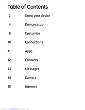 Samsung Galaxy Tab E 8 Quick Start Manual