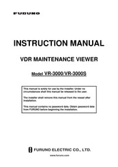 Furuno VR3000 Instruction Manual