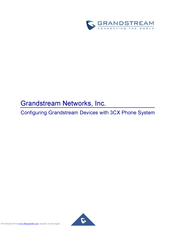 Grandstream Networks 3CX Configuration Manual
