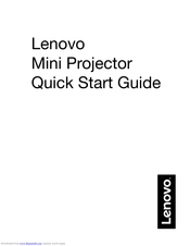 Lenovo Mini Projector Quick Start Manual