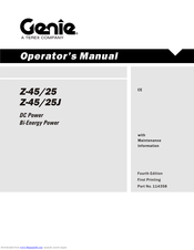 Genie Z-25 Operator's Manual