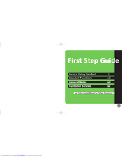 Sharp 931SH First Step Manual