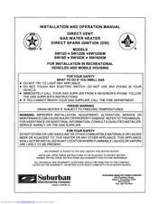 Suburban SW12D Installation And Operation Manual