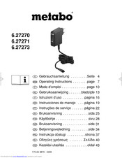 Metabo 6.27270 Operating Instructions Manual