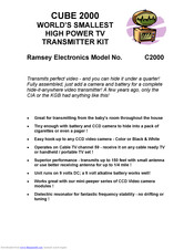 Ramsey Electronics C2000 Instruction Manual