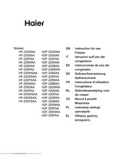 Haier HF-255WAA Instructions For Use Manual