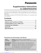 Panasonic Toughbook CF-18 mk3 Supplementary Instructions Manual