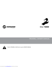 Horizon Fitness ELITE T5000 Owner's Manual
