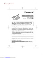 Panasonic KX-TGA575 Operating Instructions Manual