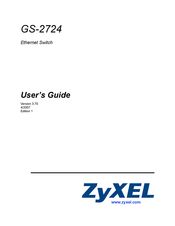 ZyXEL Communications GS-2724 User Manual