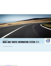 Volvo ROADANDTRAFFICINFORMATIONSYSTEM(RTI) Operating Manual