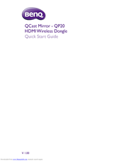 BenQ QCast Mirror QP20 Quick Start Manual
