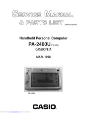 Casio PX-686 Service Manual And Parts List
