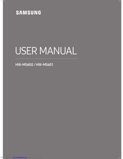 Samsung HW-MS651 User Manual