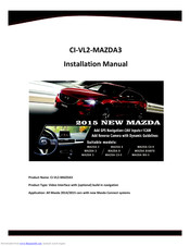Mazda CI-VL2-MAZDA3 Installation Manual