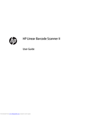 HP Linear Barcode Scanner II User Manual