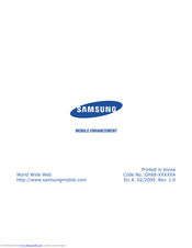 Samsung BSP1000 User Manual