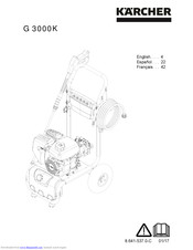 Kärcher G 3000K Operator's Manual